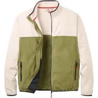 Passenger - Polaire zippée en Polartec - Set Off Full Zip Polar Fleece Oatmeal Khaki pour Homme - Taille L - Beige