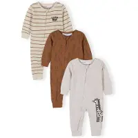 MINOTI Barboteuse / body beige / marron / gris clair / noir