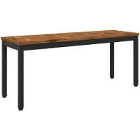 vidaXL Banc de jardin, 108,5 x 35 x 45 cm, en bois d'acacia massif, modèle droit