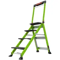 Little Jumbo 484322410 Little Giant Jumbo Step Escabeau - Simple - Fibre De Verre - 1 X 4 Marches - Max. Hauteur De Travail 2,87m