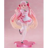 Taito Statuette PVC Hatsune Miku Sakura Miku Version Café Japonaise Réédition 18 cm