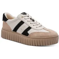 Marco Tozzi Chaussures de sport pour femmes , lacets, couleur beige, style décontracté