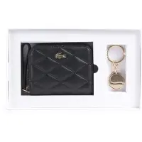 Lacoste porte-monnaie porte-clés Zip Coin Key Ring Box Noir
