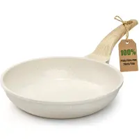 YASHE Poêle 28 cm blanche, 2,13 L, antiadhésive et induction
