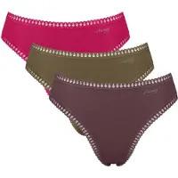 Sloggi Slip marron / vert / rose