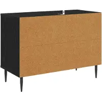 vidaXL Meuble TV HEESCH, 69 x 33 x 50,5 cm, noir, imitation chêne