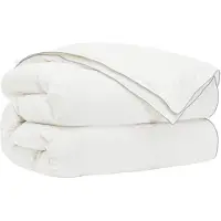 vidaXL Couverture de lit FULDA, 155 x 200 cm, pour toutes saisons, 310 GSM, blanche