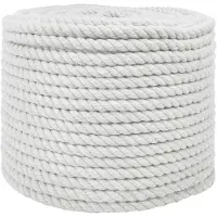 vidaXL Corde Blanc 1,2 x 1,2 x 10000 cm Coton