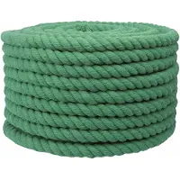 vidaXL Corde Vert 2 x 2 x 2500 cm Coton