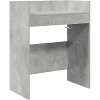 vidaXL Table de DJ, gris béton, 82 x 45 x 102 cm, matériau de bois