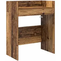 vidaXL Table de DJ en bois de récupération, 102 x 45 x 102 cm, matériau de bois