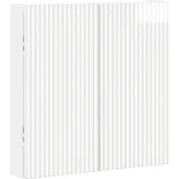 vidaXL Armoire pour cible de fléchettes ARNHEM, blanc brillant, 52,5 x 10,5 x 53,5 cm