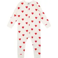 Petit Bateau Ensemble 'Dors' rouge / blanc naturel