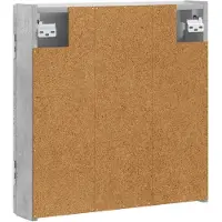 vidaXL Armoire pour cible de fléchettes BREDA, gris béton, 52,5 x 10,5 x 53,5 cm