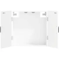 vidaXL Armoire pour cible de fléchettes HOORN, blanche, 52,5 x 10,5 x 53,5 cm