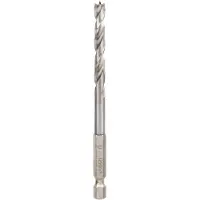 Bosch Powertools M?che ? bois h?lico?dale, queue six pans 1/4"