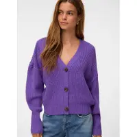 Vero Moda Cardigan 'VMLEA' violet foncé