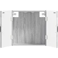 vidaXL Armoire pour jeu de fléchettes, modèle HOORN, couleur Sonoma-gris, dimensions : 52,5 x 10,5 x 53,5 cm
