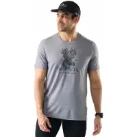Smartwool Moose Mode Active Short Sleeve T-shirt Gris L Homme