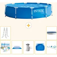 Intex Piscine tubulaire rectangulaire - 366 x 76 cm - 8 pièces - Modèle S20435