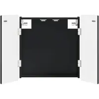 vidaXL Armoire pour jeu de fléchettes, modèle ZWOLLE, noire, 52,5 x 10,5 x 57,5 cm