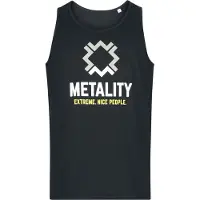 Metality Top de - Herren-Tank Top - S - 3XL - pour Femme - noir - Taille XXL