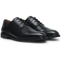 HUGO Derbies en cuir lisse avec logo en relief