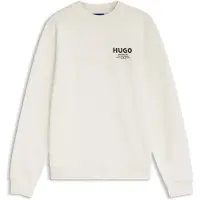 HUGO Sweat-shirt 'Nespon' noir / blanc