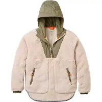 Passenger - Polaire décontractée en sherpa - Beaumont Sherpa Hooded Fleece W Vintage White pour Femme - Taille M - Kaki