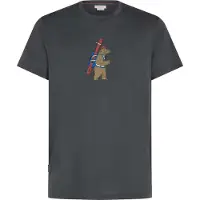 Icebreaker - T-shirt en laine de mérinos à manches courtes - M 150 Tech Lite SS Tee Bear Tour Obsidian pour Homme en Laine - Taille L - Gris