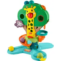 Mattel -Mon Arbre de la Jungle Évolutif-centre de jeu et 6 balles