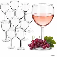 MamboCat 12 verres à vin de 190 ml, adaptés pour le service de vin rouge et blanc, idéal pour une utilisation en restauration