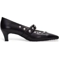 Hispanitas pour femme. HI265002 Chaussures en cuir Vienne noir (38), 3 à 5 cm, Aucun, Classique