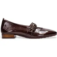 Hispanitas pour femme. HI265098 Chaussures en cuir Oslo marron (40), Plat, Boucle, Casuel
