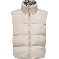 ONLY Gilet 'ONLNEWTAMMY' beige / taupe / noir