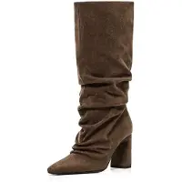 Bershka Bottes marron