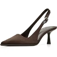 Bershka Escarpins à bride arrière marron