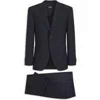 BOSS Costume deux pièces Regular en laine vierge italienne