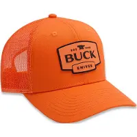 Buck Casquette Mesh Leather Patch Hat Blz OR