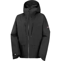 Salomon - Veste de ski imperméable et respirante - Venom FZ Jkt Deep Black - Taille S - Noir