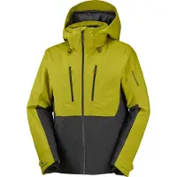 Salomon - Veste de ski isolante et légère en PrimaLoft - Brilliant 2.0 Jacket M Cardamon Seed Deep Black - Taille S - Vert