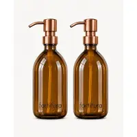 FortiFura Calvi Distributeur de savon - 500 ml - lot de 2 - cuivre brossé Soapdispenser_Brushed_Rose_gold_PVD