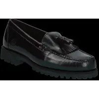 Timberland pour homme. TB0A2MSCW021 Mocassins en cuir Authentic noirs (40 W), Plat, Aucun, Casuel, Classique