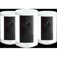 Ring Spotlight Cam 2e Génération Batterie Blanc Lot de 3