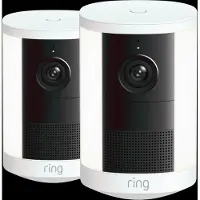 Ring Spotlight Cam 2e Génération Batterie Blanc Lot de 2