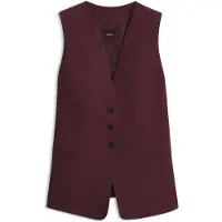 BOSS Gilet en crêpe stretch
