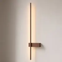 LINDBY Applique Murale , Natsumi, Brun / rouille, Salon / séjour, Aluminium, Moderne