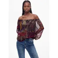 Desigual Chemisier marron / olive / bourgogne / noir