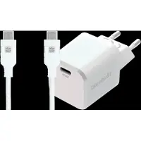 BlueBuilt Chargeur Power Delivery 45 W + Câble USB-C 3 m Nylon Blanc