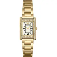 Emporio Armani Montre à affichage analogique or / blanc